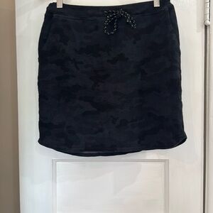 Sundry Black/navy Athletic Mini Skirt